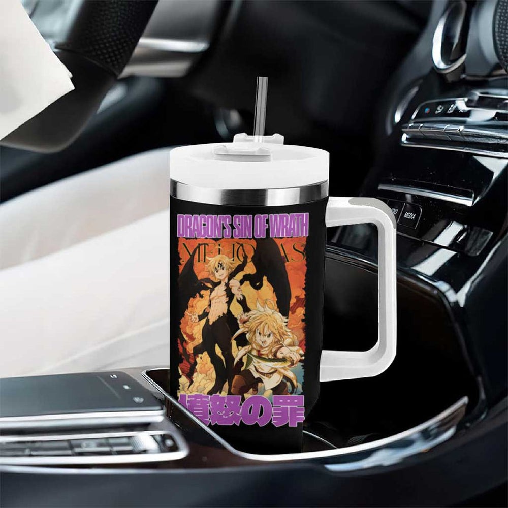 Meliodas Seven Deadly Sins Tumbler With Handle Anime Style TS04 Meliodas Seven Deadly Sins Tumbler With Handle Anime Style TS04