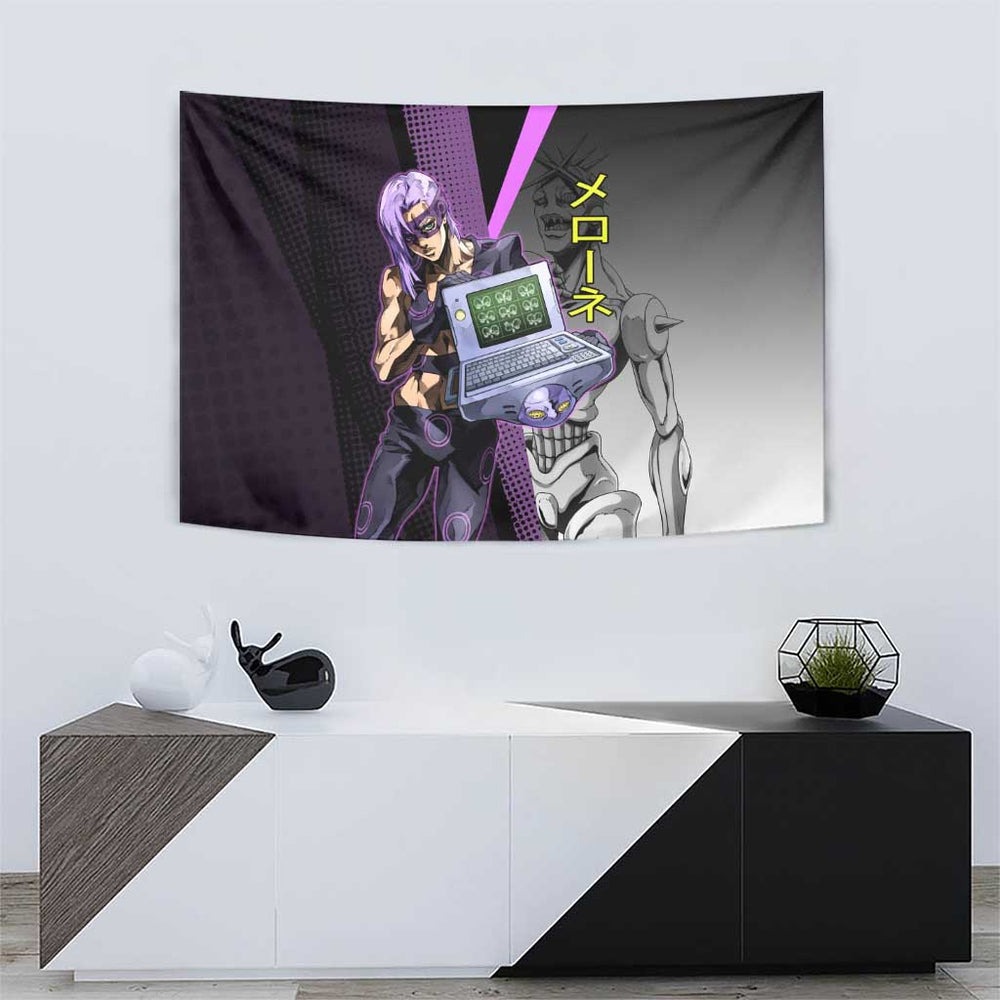 Melone JoJos Bizarre Adventure Tumbler With Handle with Laptop-Featured Stand Display TS04 Melone JoJos Bizarre Adventure Tumbler With Handle with Laptop-Featured Stand Display TS04