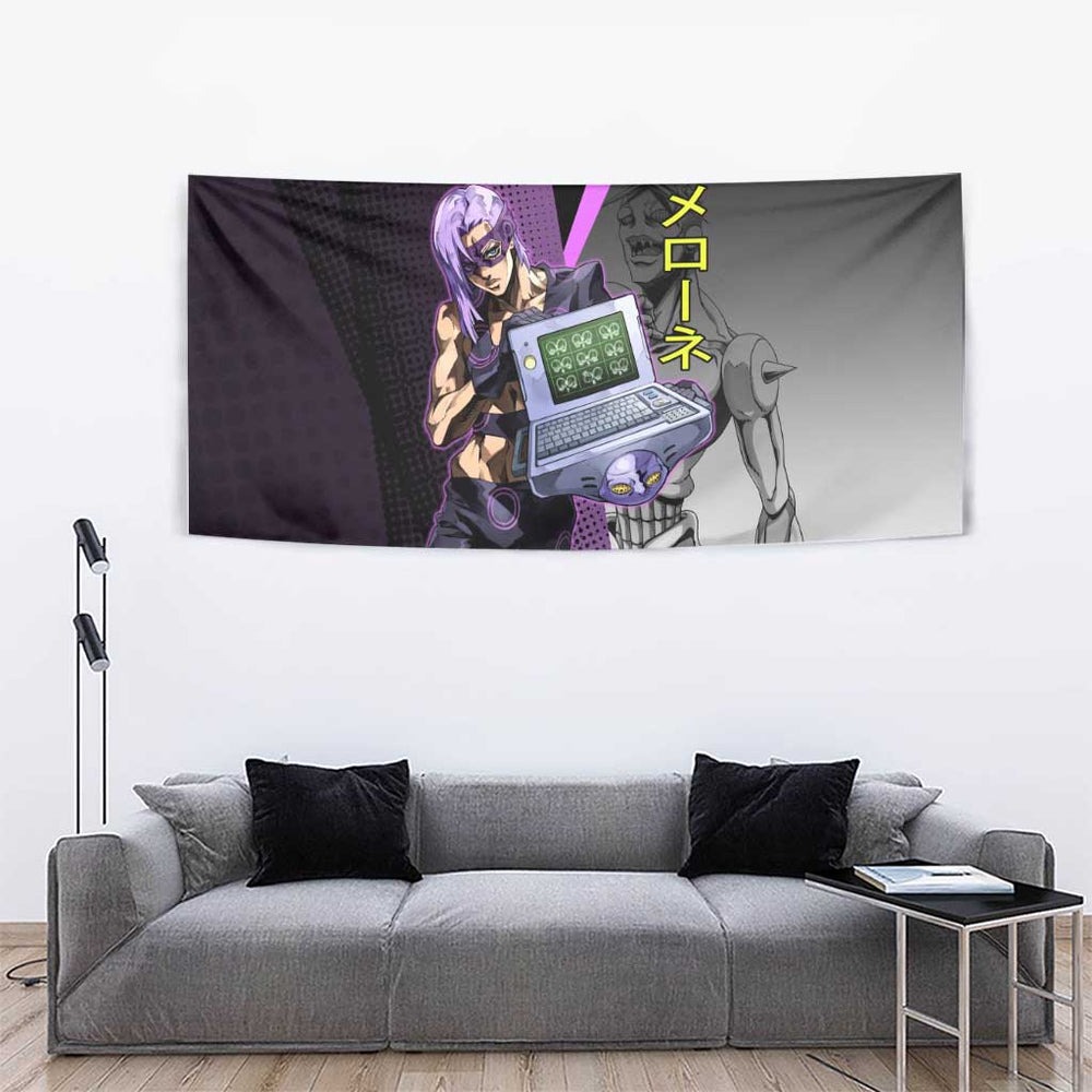 Melone JoJos Bizarre Adventure Tumbler With Handle with Laptop-Featured Stand Display TS04 Melone JoJos Bizarre Adventure Tumbler With Handle with Laptop-Featured Stand Display TS04