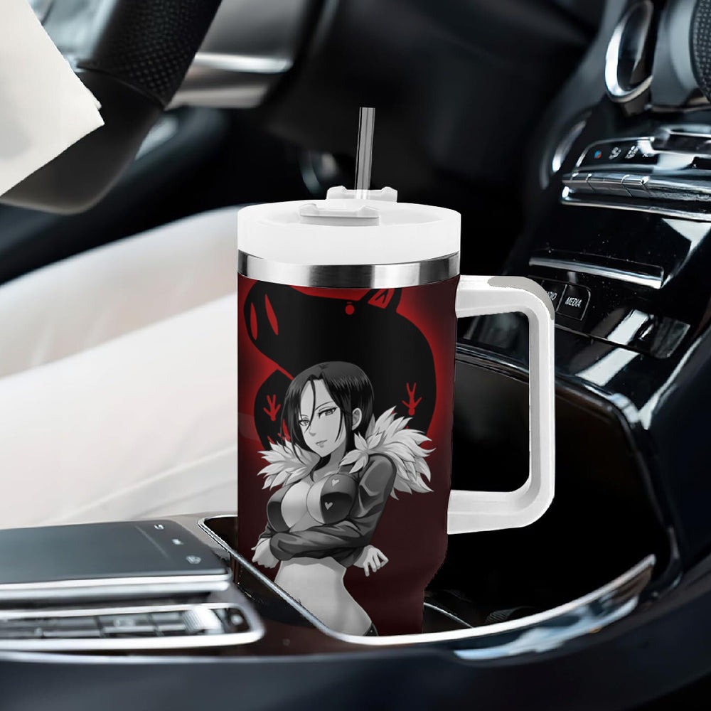 Merlin - Anime Tumbler With Handle Boar's Sin of Gluttony Anime TS04 Merlin - Anime Tumbler With Handle Boar's Sin of Gluttony Anime TS04