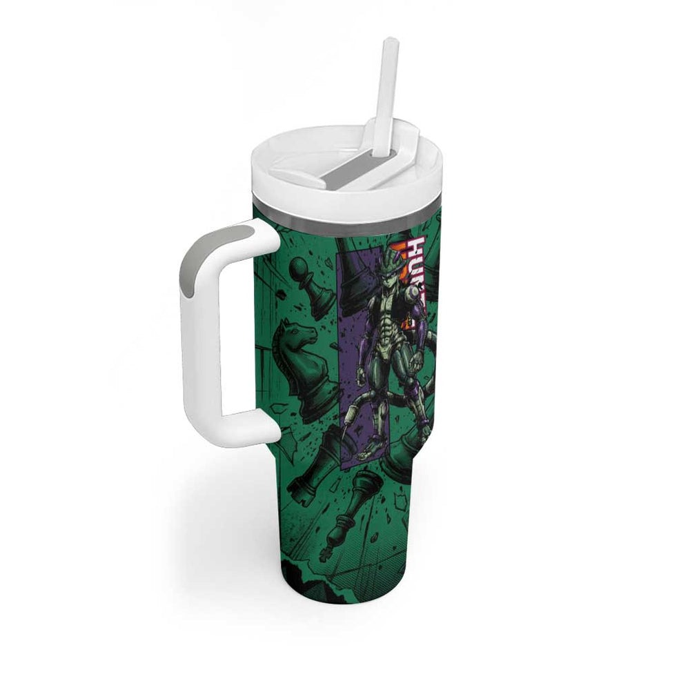 Meruem Chess Theme Tumbler With Handle with Dark Aura and Strategic Anime Artwork Design TS04 Meruem Chess Theme Tumbler With Handle with Dark Aura and Strategic Anime Artwork Design TS04