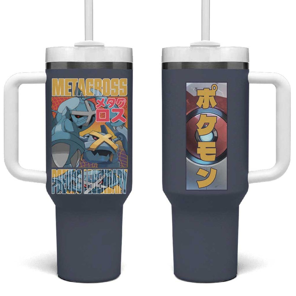 Metagross Poke Tumbler With Handle Anime Style TS04 Metagross Poke Tumbler With Handle Anime Style TS04