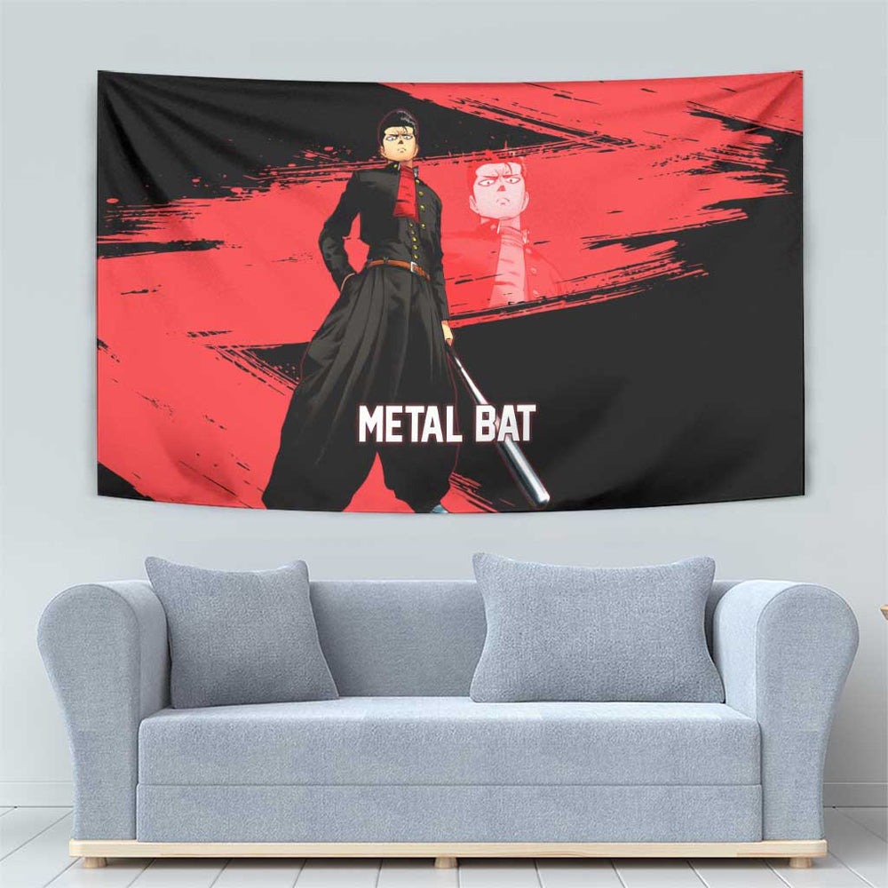 Metal Bat One Punch Man Anime Red and Black Theme Tumbler With Handle with Street Fighter Style and Bold Bat Stance TS04 Metal Bat One Punch Man Anime Red and Black Theme Tumbler With Handle with Street Fighter Style and Bold Bat Stance TS04