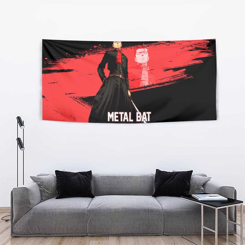 Metal Bat One Punch Man Anime Red and Black Theme Tumbler With Handle with Street Fighter Style and Bold Bat Stance TS04 Metal Bat One Punch Man Anime Red and Black Theme Tumbler With Handle with Street Fighter Style and Bold Bat Stance TS04