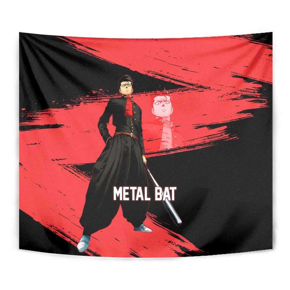 Metal Bat One Punch Man Anime Red and Black Theme Tumbler With Handle with Street Fighter Style and Bold Bat Stance TS04 Metal Bat One Punch Man Anime Red and Black Theme Tumbler With Handle with Street Fighter Style and Bold Bat Stance TS04