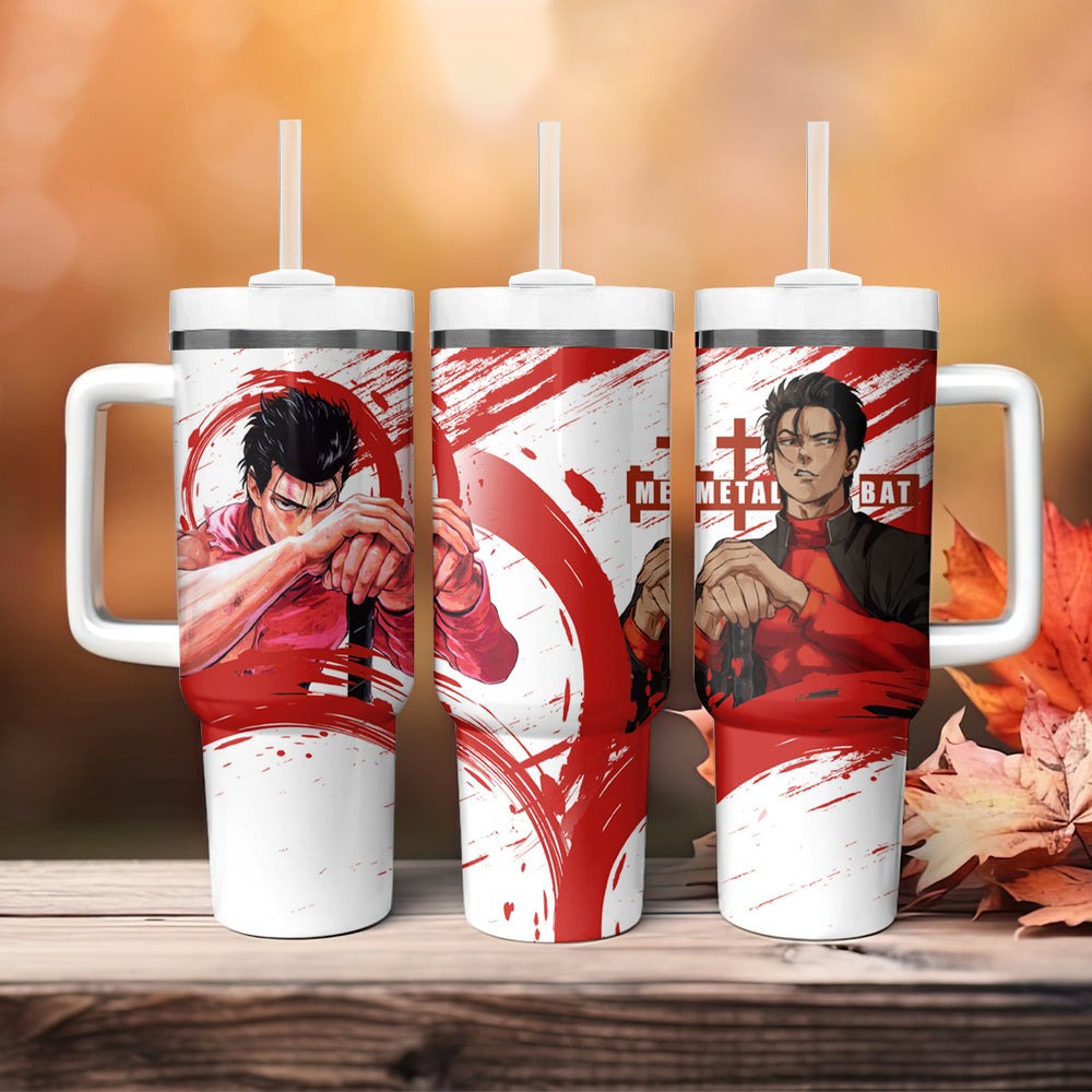 Metal Bat Tumbler With Handle One Punch Man TS04 Metal Bat Tumbler With Handle One Punch Man TS04