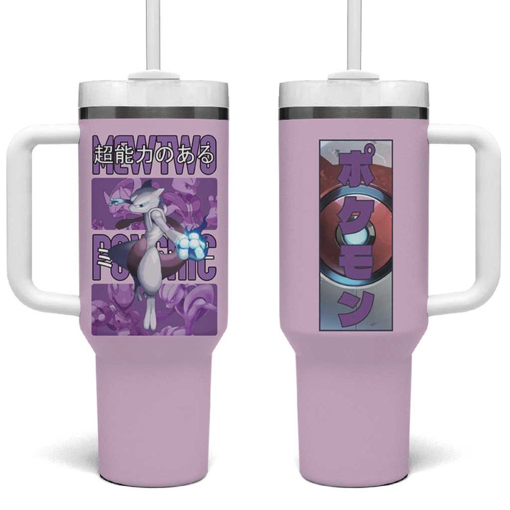 Mewtwo Poke Tumbler With Handle Anime Style TS04 Mewtwo Poke Tumbler With Handle Anime Style TS04
