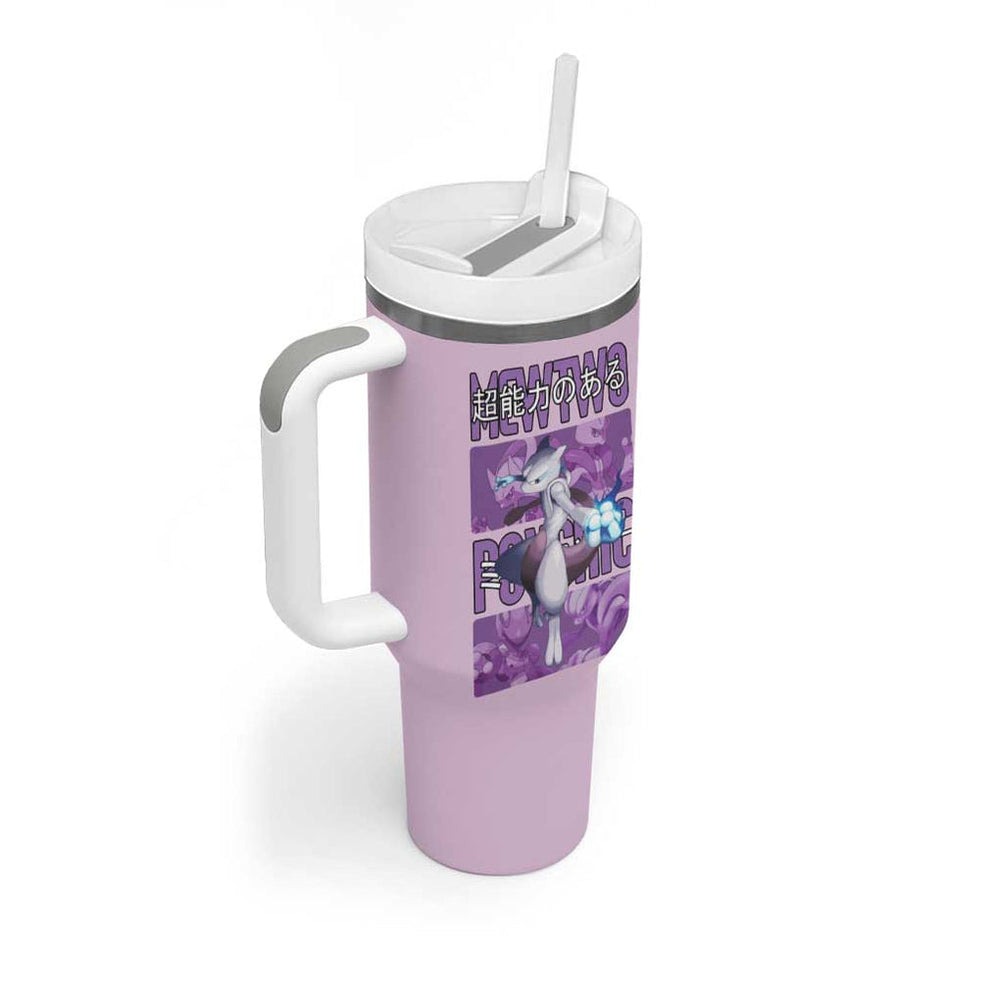 Mewtwo Poke Tumbler With Handle Anime Style TS04 Mewtwo Poke Tumbler With Handle Anime Style TS04