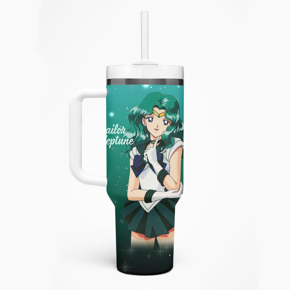 Michiru Kaioh Tumbler With Handle Sailor Neptune Sailor Moon Anime TS04 Michiru Kaioh Tumbler With Handle Sailor Neptune Sailor Moon Anime TS04