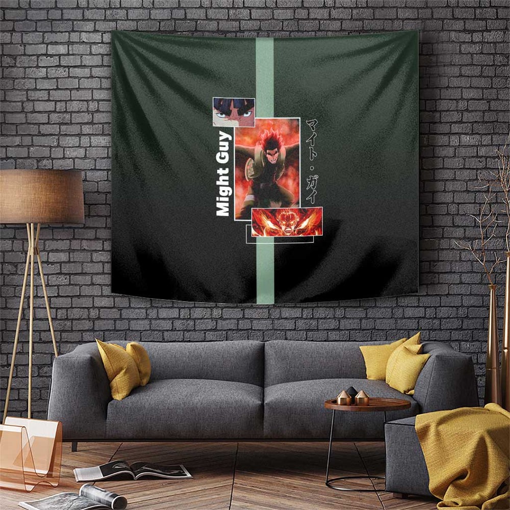 Might Guy - Naruto Tapestry Anime Mix Manga Style TS04 Might Guy - Naruto Tapestry Anime Mix Manga Style TS04