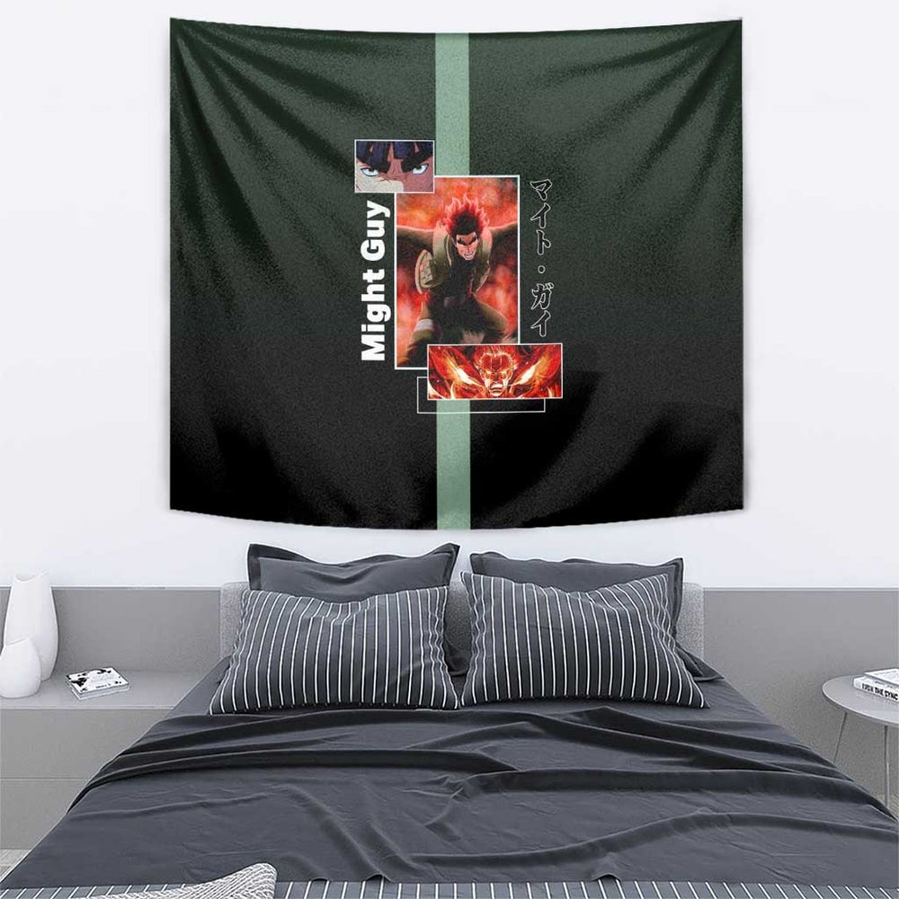 Might Guy - Naruto Tapestry Anime Mix Manga Style TS04 Might Guy - Naruto Tapestry Anime Mix Manga Style TS04
