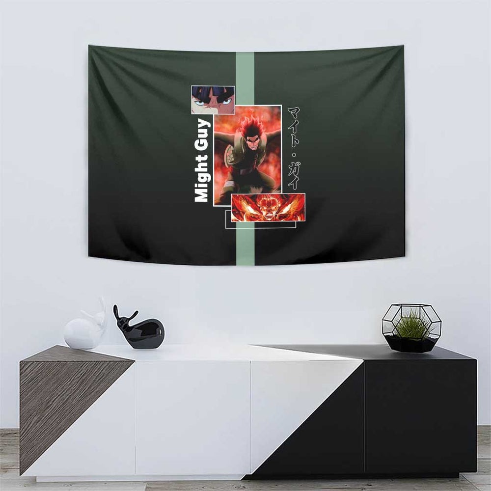 Might Guy - Naruto Tapestry Anime Mix Manga Style TS04 Might Guy - Naruto Tapestry Anime Mix Manga Style TS04