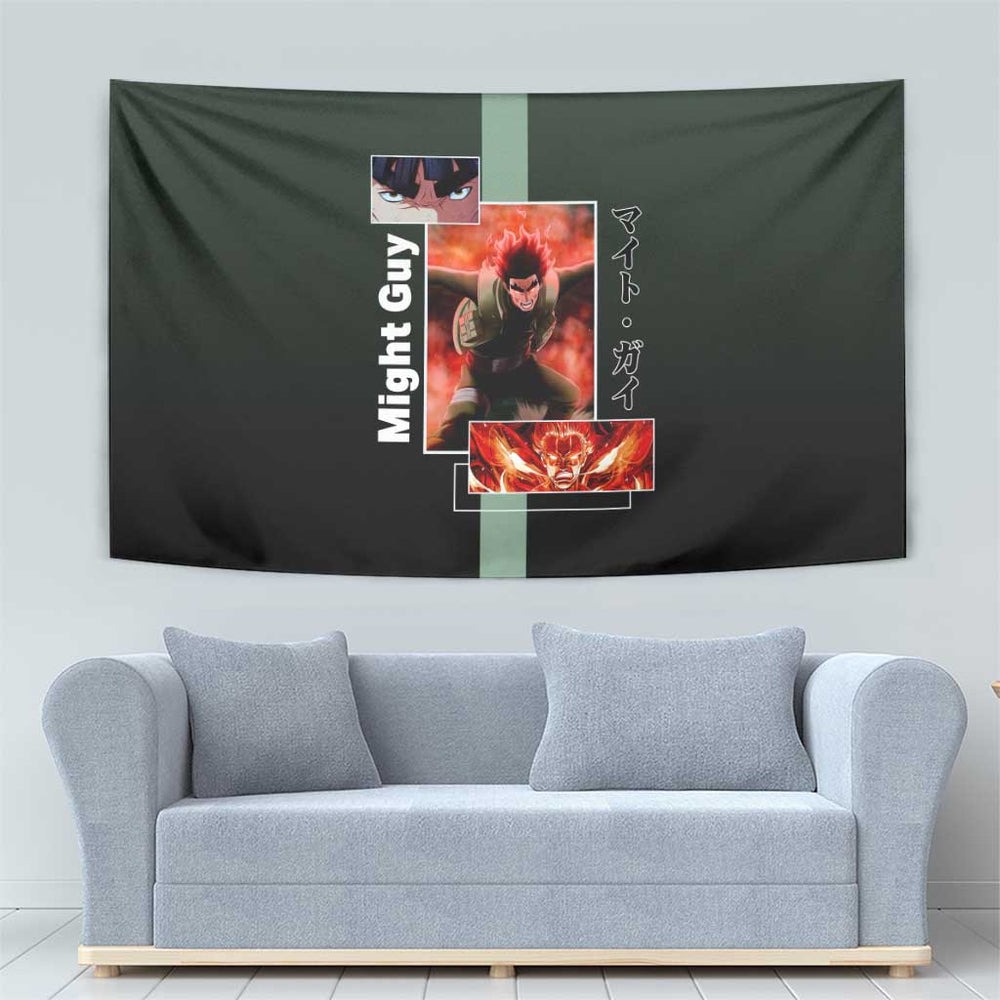 Might Guy - Naruto Tapestry Anime Mix Manga Style TS04 Might Guy - Naruto Tapestry Anime Mix Manga Style TS04