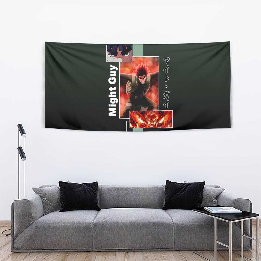 Might Guy - Naruto Tapestry Anime Mix Manga Style TS04 Might Guy - Naruto Tapestry Anime Mix Manga Style TS04