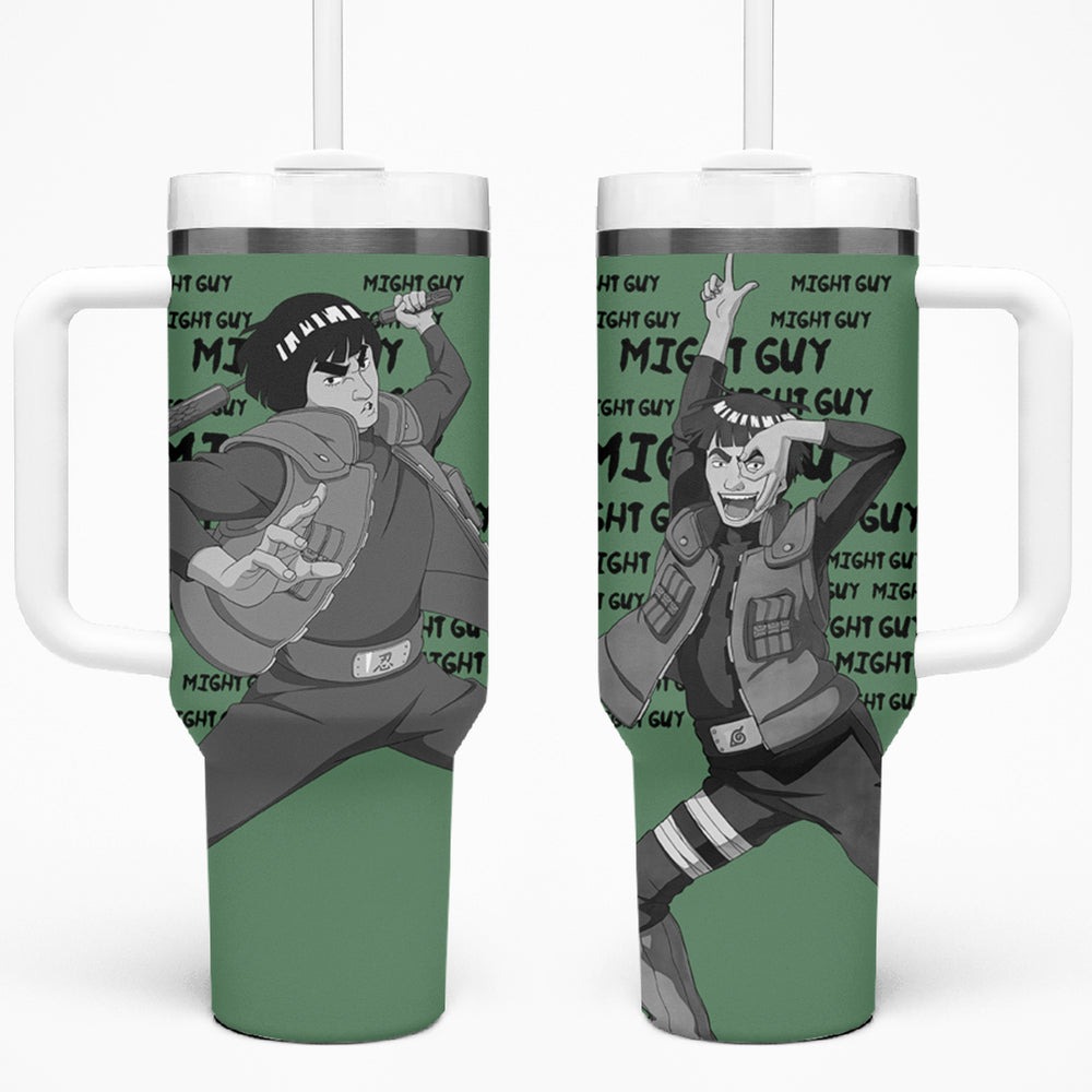 Might Guy Tumbler With Handle Style Manga TS04 Might Guy Tumbler With Handle Style Manga TS04