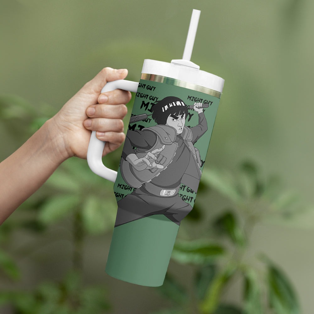 Might Guy Tumbler With Handle Style Manga TS04 Might Guy Tumbler With Handle Style Manga TS04