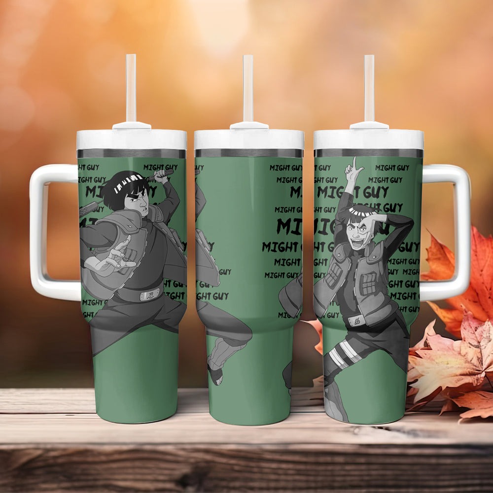 Might Guy Tumbler With Handle Style Manga TS04 Might Guy Tumbler With Handle Style Manga TS04