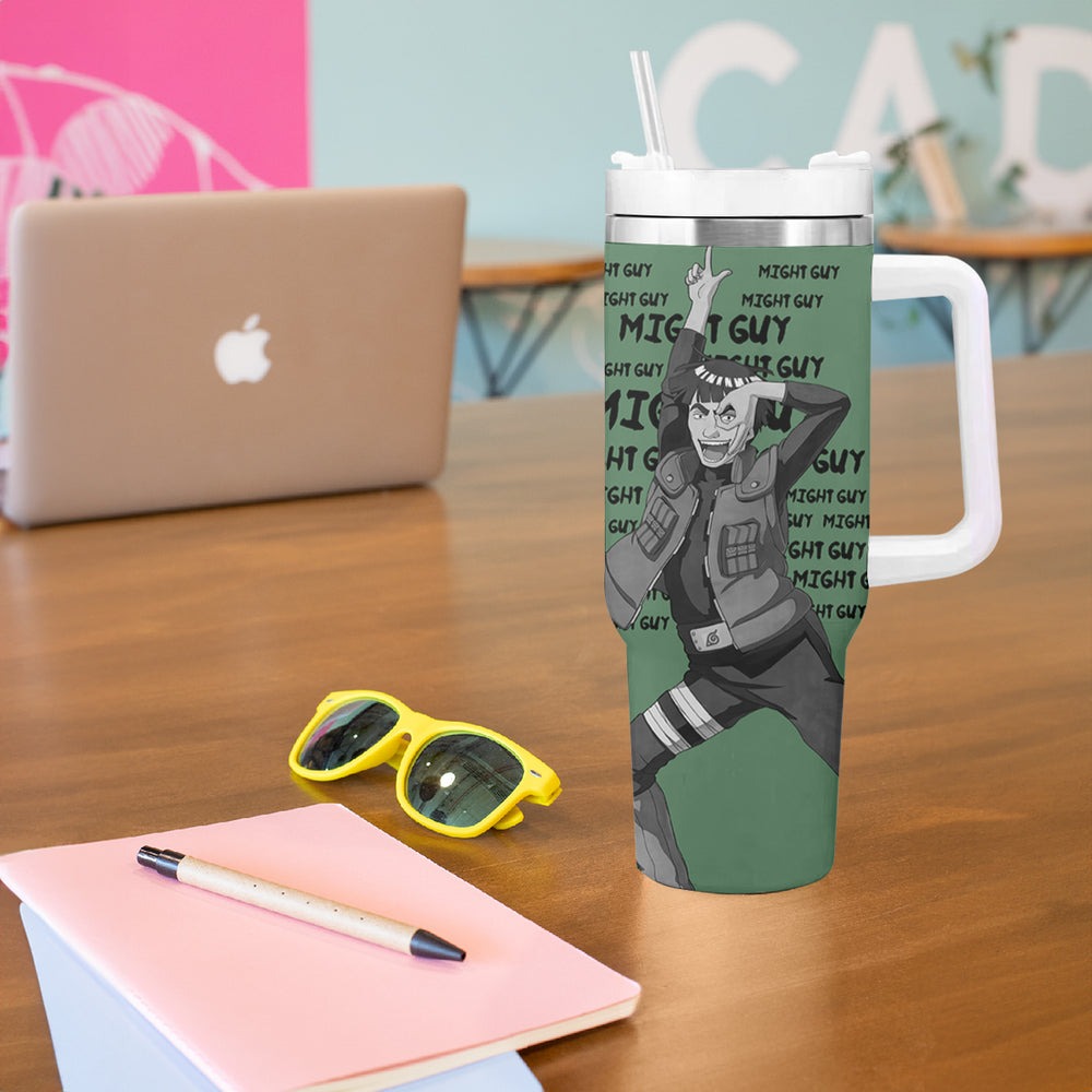 Might Guy Tumbler With Handle Style Manga TS04 Might Guy Tumbler With Handle Style Manga TS04