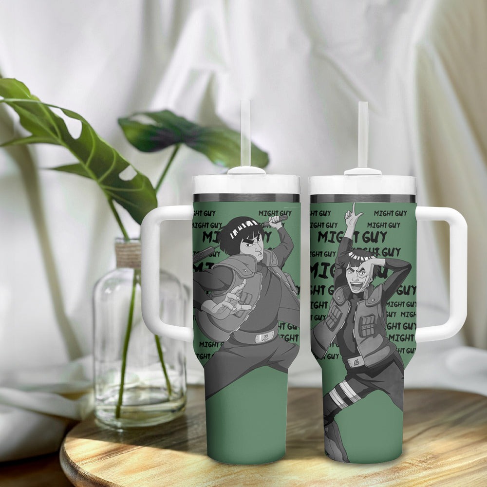 Might Guy Tumbler With Handle Style Manga TS04 Might Guy Tumbler With Handle Style Manga TS04