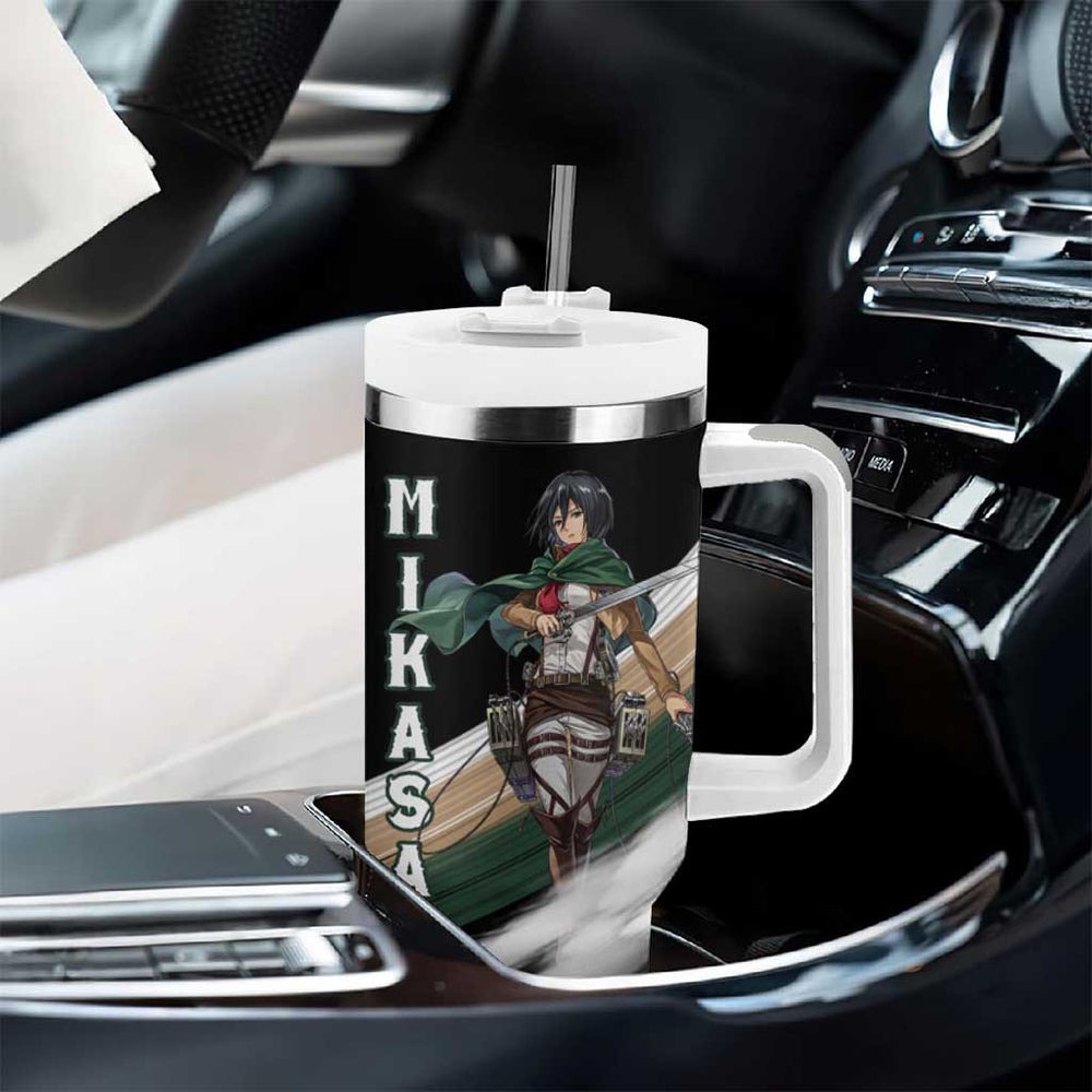 Mikasa Ackerman - Attack On Tittan Tumbler With Handle Anime Mix Manga Style TS04 Mikasa Ackerman - Attack On Tittan Tumbler With Handle Anime Mix Manga Style TS04