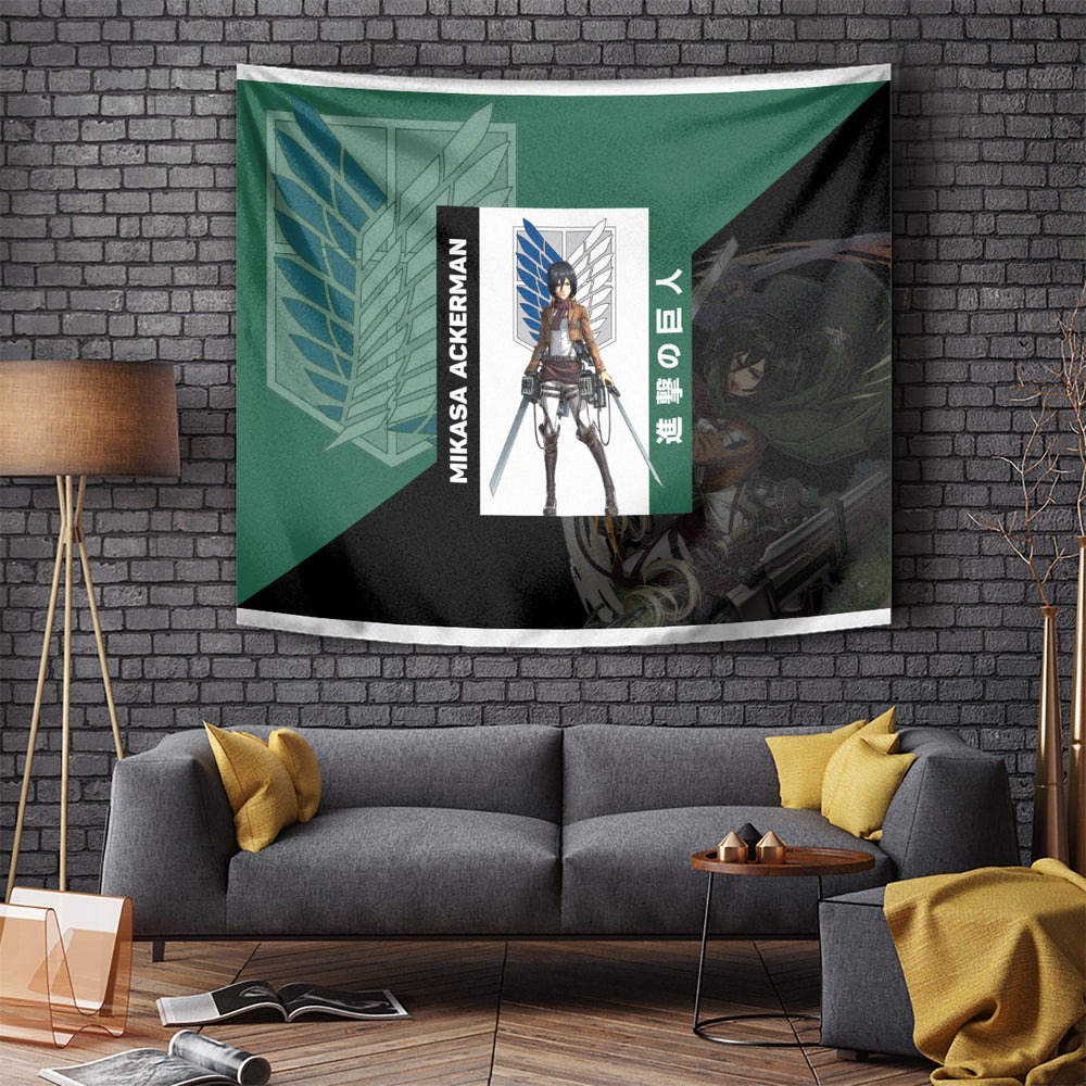 Mikasa Ackerman Tapestry TS04 Mikasa Ackerman Tapestry TS04