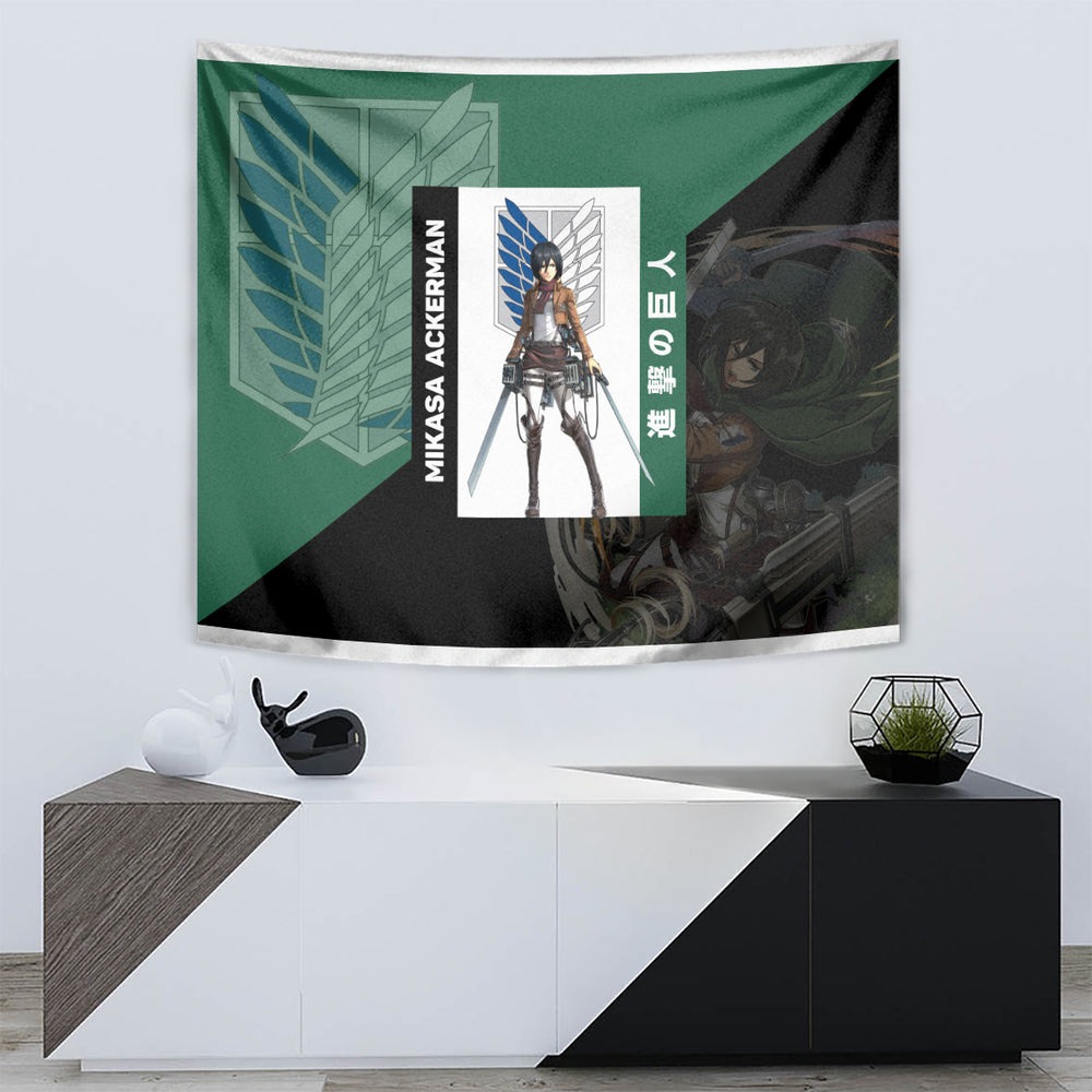 Mikasa Ackerman Tapestry TS04 Mikasa Ackerman Tapestry TS04