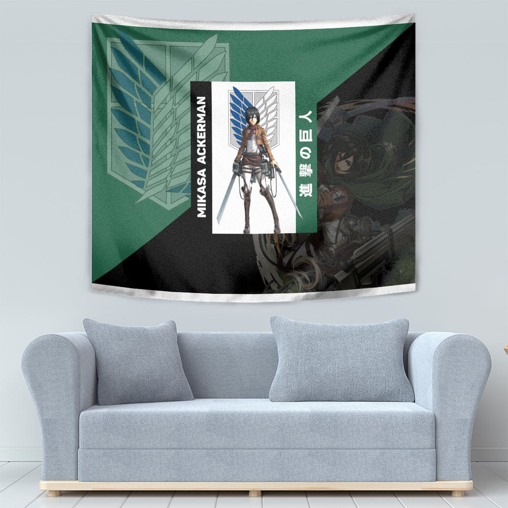 Mikasa Ackerman Tapestry TS04 Mikasa Ackerman Tapestry TS04