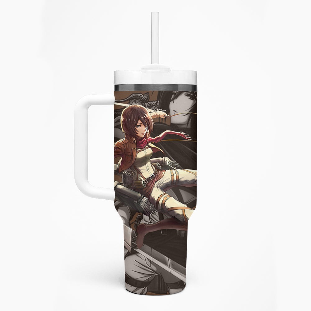 Mikasa Ackerman Tumbler With Handle Attack On Tittan TS04 Mikasa Ackerman Tumbler With Handle Attack On Tittan TS04