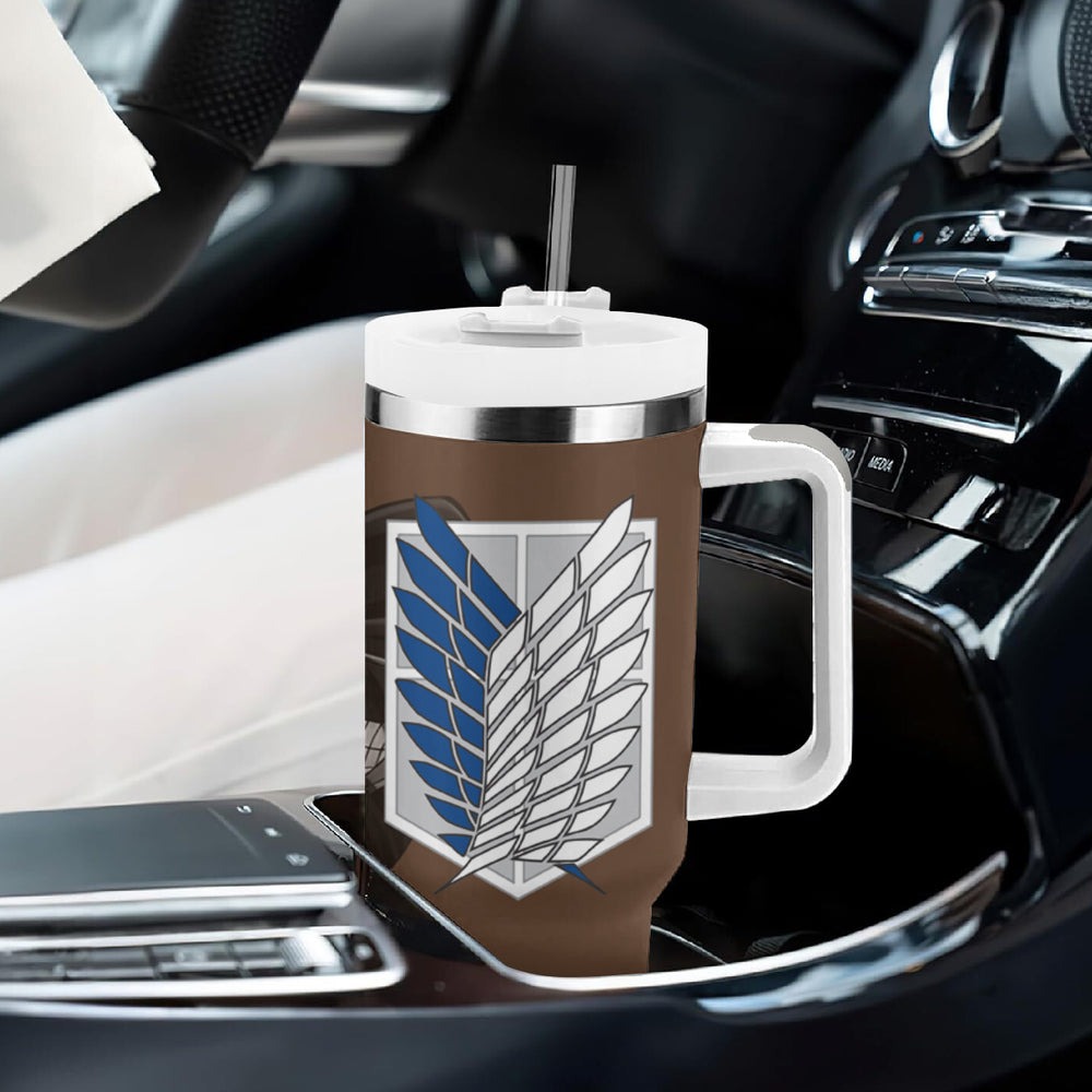 Mikasa Ackerman Tumbler With Handle Attack On Tittan TS04 Mikasa Ackerman Tumbler With Handle Attack On Tittan TS04
