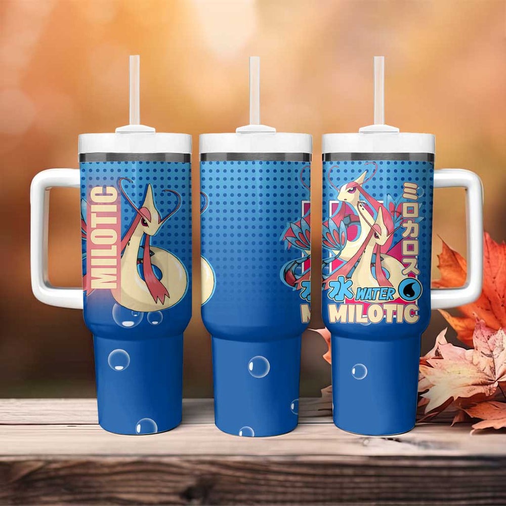 Milotic from Poké Tumbler With Handle with Water Type Ability and Graceful Pose Design TS04