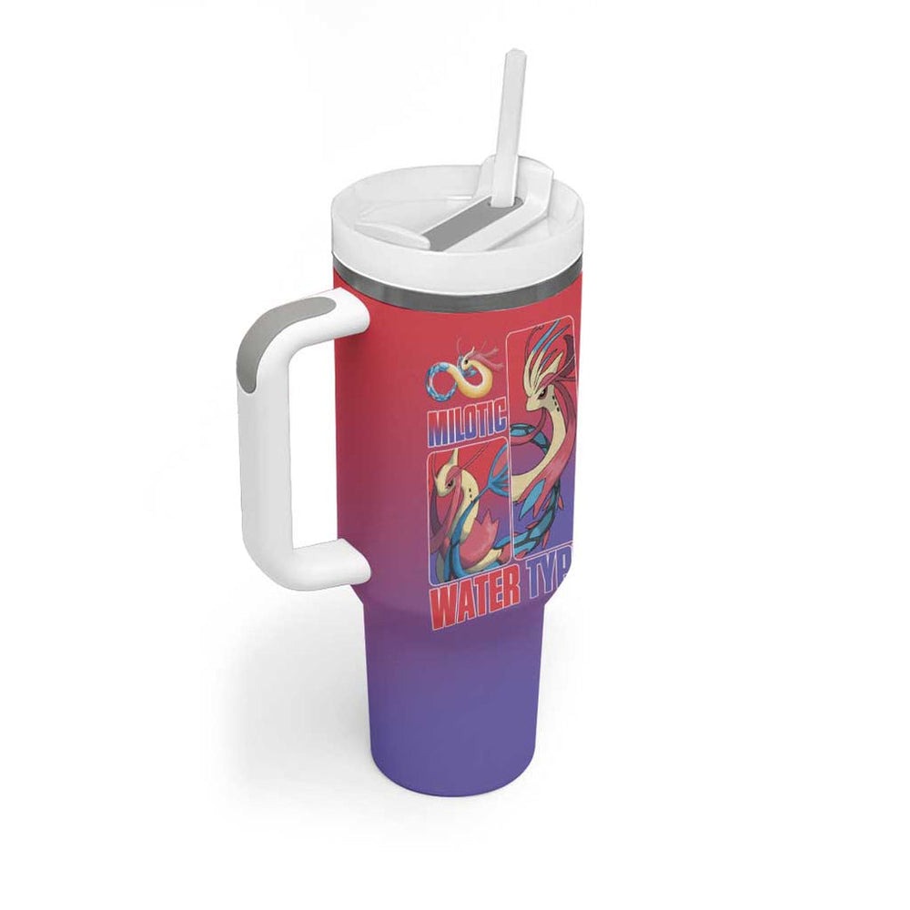 Milotic Poke Tumbler With Handle Anime Style TS04 Milotic Poke Tumbler With Handle Anime Style TS04