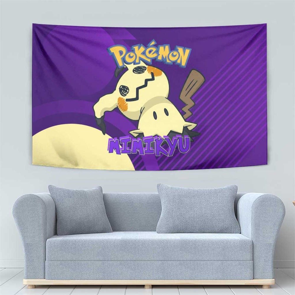 Mimikyu Poké Tapestry Spooky Scribble Shadow Style TS04 Mimikyu Poké Tapestry Spooky Scribble Shadow Style TS04
