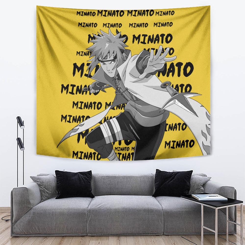 Minato Namikaze - Anime Style Manga Tapestry TS04 Minato Namikaze - Anime Style Manga Tapestry TS04