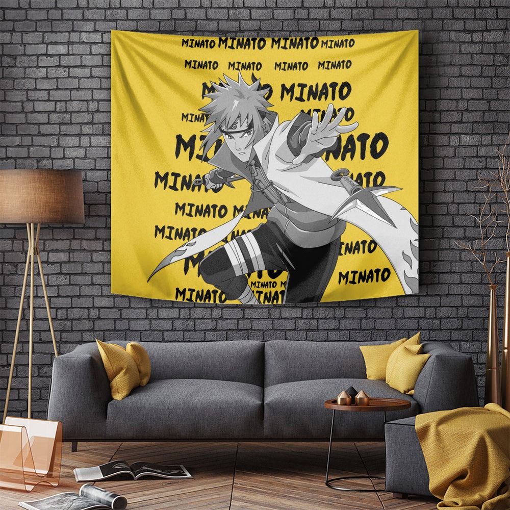 Minato Namikaze - Anime Style Manga Tapestry TS04 Minato Namikaze - Anime Style Manga Tapestry TS04