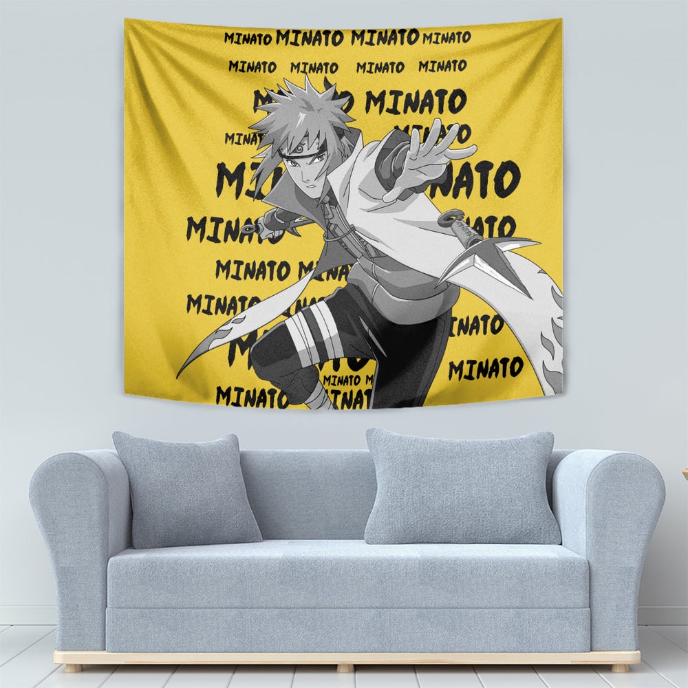 Minato Namikaze - Anime Style Manga Tapestry TS04 Minato Namikaze - Anime Style Manga Tapestry TS04