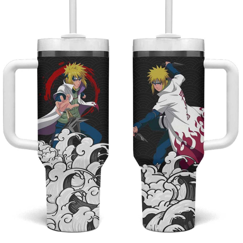 Minato Namikaze Japanese Kanagawa - Naruto Tumbler With Handle Anime Japan Style TS04 Minato Namikaze Japanese Kanagawa - Naruto Tumbler With Handle Anime Japan Style TS04