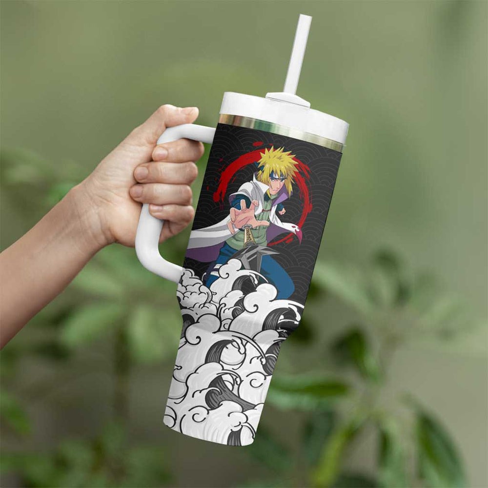 Minato Namikaze Japanese Kanagawa - Naruto Tumbler With Handle Anime Japan Style TS04 Minato Namikaze Japanese Kanagawa - Naruto Tumbler With Handle Anime Japan Style TS04