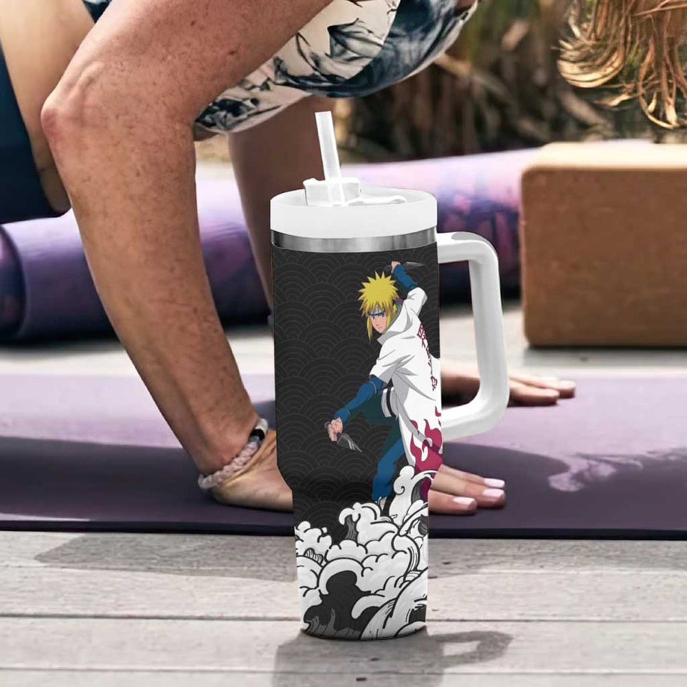 Minato Namikaze Japanese Kanagawa - Naruto Tumbler With Handle Anime Japan Style TS04 Minato Namikaze Japanese Kanagawa - Naruto Tumbler With Handle Anime Japan Style TS04