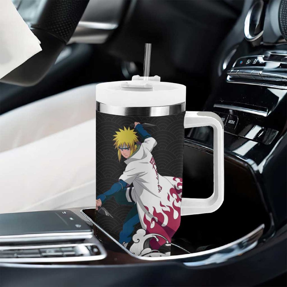 Minato Namikaze Japanese Kanagawa - Naruto Tumbler With Handle Anime Japan Style TS04 Minato Namikaze Japanese Kanagawa - Naruto Tumbler With Handle Anime Japan Style TS04