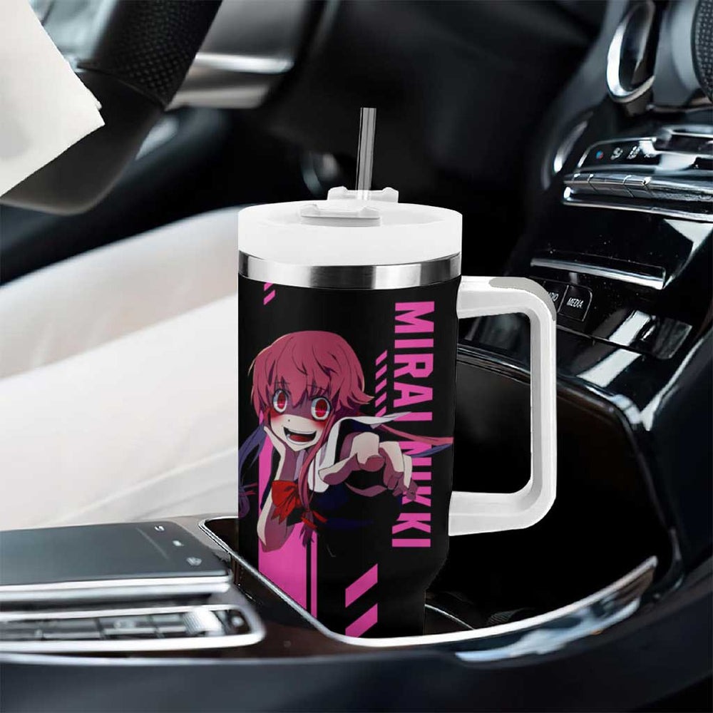 Mirai Nikki - Future Diary Tumbler With Handle Anime Style TS04 Mirai Nikki - Future Diary Tumbler With Handle Anime Style TS04