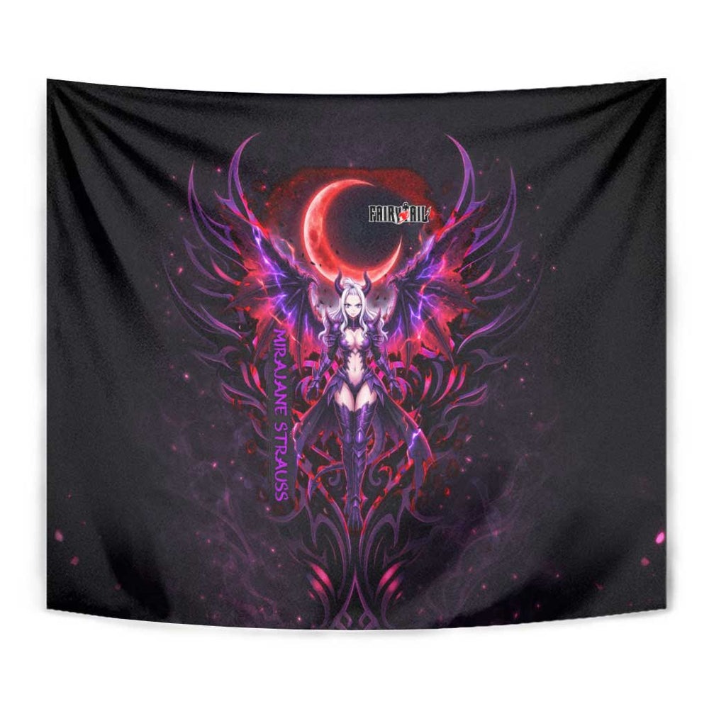 Mirajane Strauss Demon Form Fairy Tail Tumbler With Handle Crimson Moon Demon Aesthetic with Gothic Purple Tribal Design TS04 Mirajane Strauss Demon Form Fairy Tail Tumbler With Handle Crimson Moon Demon Aesthetic with Gothic Purple Tribal Design TS04