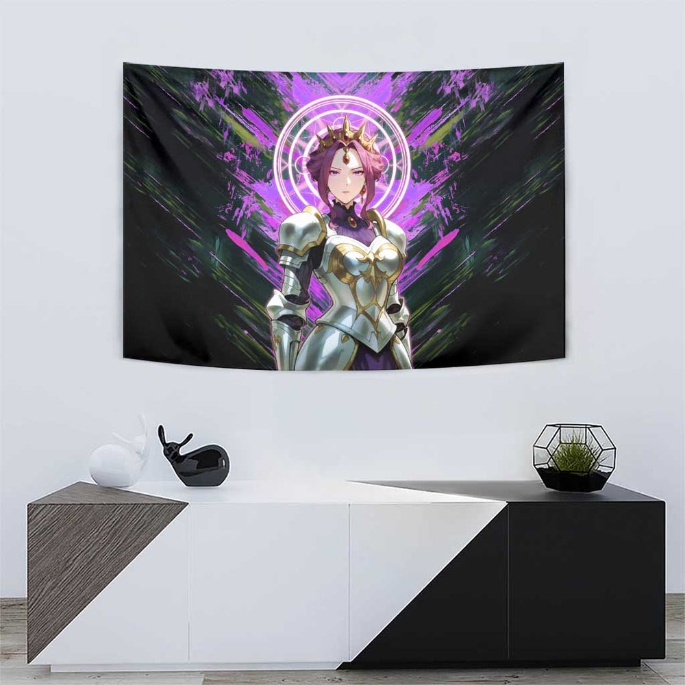 Mirellia Q Melromarc The Rising of the Shield Hero Tumbler With Handle with Queen Armor and Magical Emblem Background TS04 Mirellia Q Melromarc The Rising of the Shield Hero Tumbler With Handle with Queen Armor and Magical Emblem Background TS04