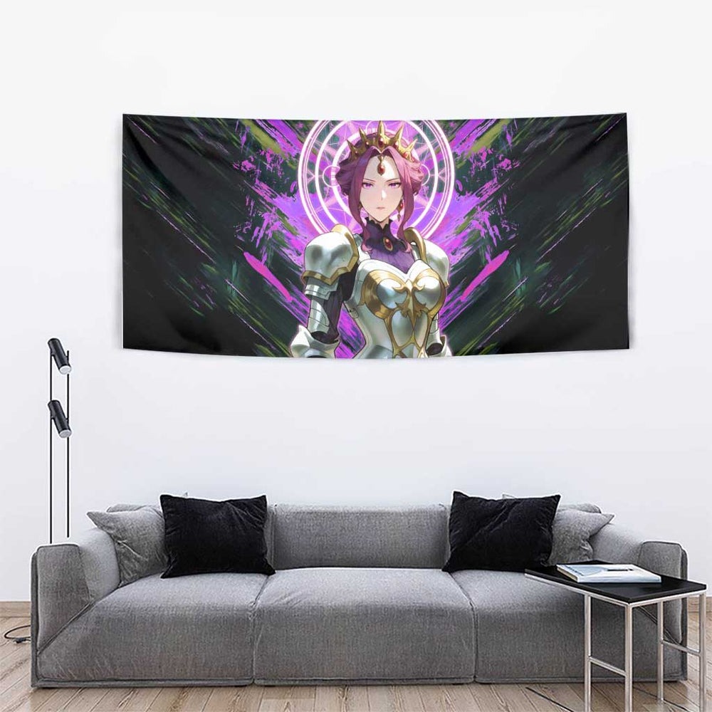 Mirellia Q Melromarc The Rising of the Shield Hero Tumbler With Handle with Queen Armor and Magical Emblem Background TS04 Mirellia Q Melromarc The Rising of the Shield Hero Tumbler With Handle with Queen Armor and Magical Emblem Background TS04
