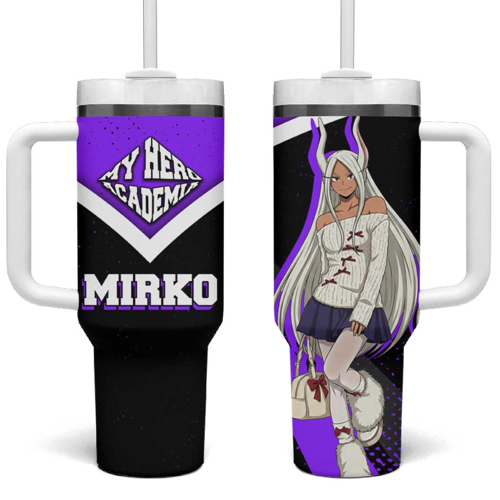 Mirko My Hero Academia Tumbler With Handle Anime Grunge Splatter Graphic Style TS04
