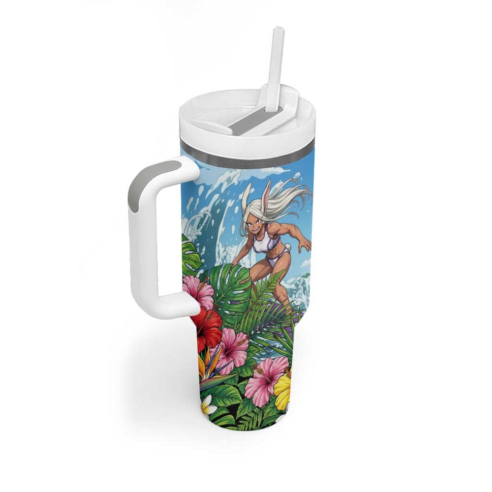 Mirko Summer Chill Tumbler With Handle Tropical Anime Surfing Power TS04 Mirko Summer Chill Tumbler With Handle Tropical Anime Surfing Power TS04