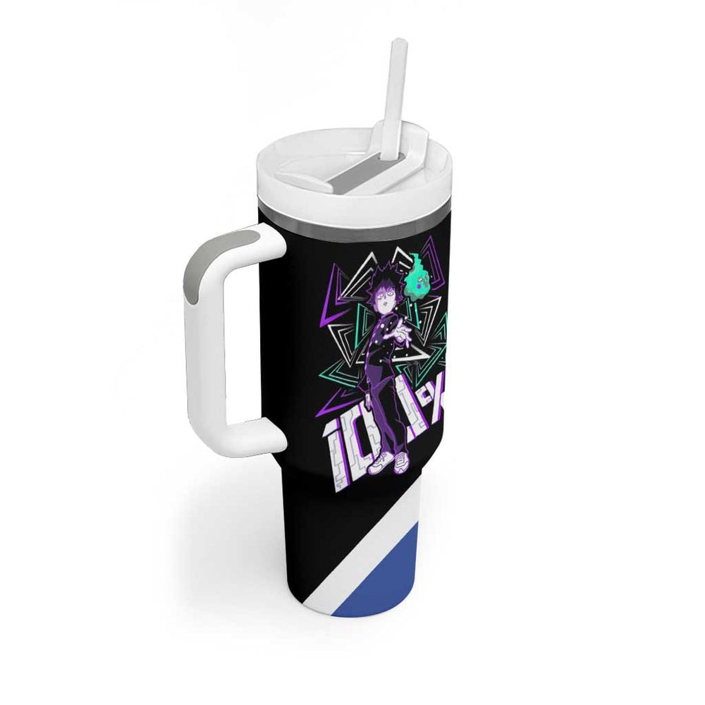Mob Psycho 100 Tumbler With Handle with Shigeo Kageyama and Spirit Aura Anime Design TS04 Mob Psycho 100 Tumbler With Handle with Shigeo Kageyama and Spirit Aura Anime Design TS04