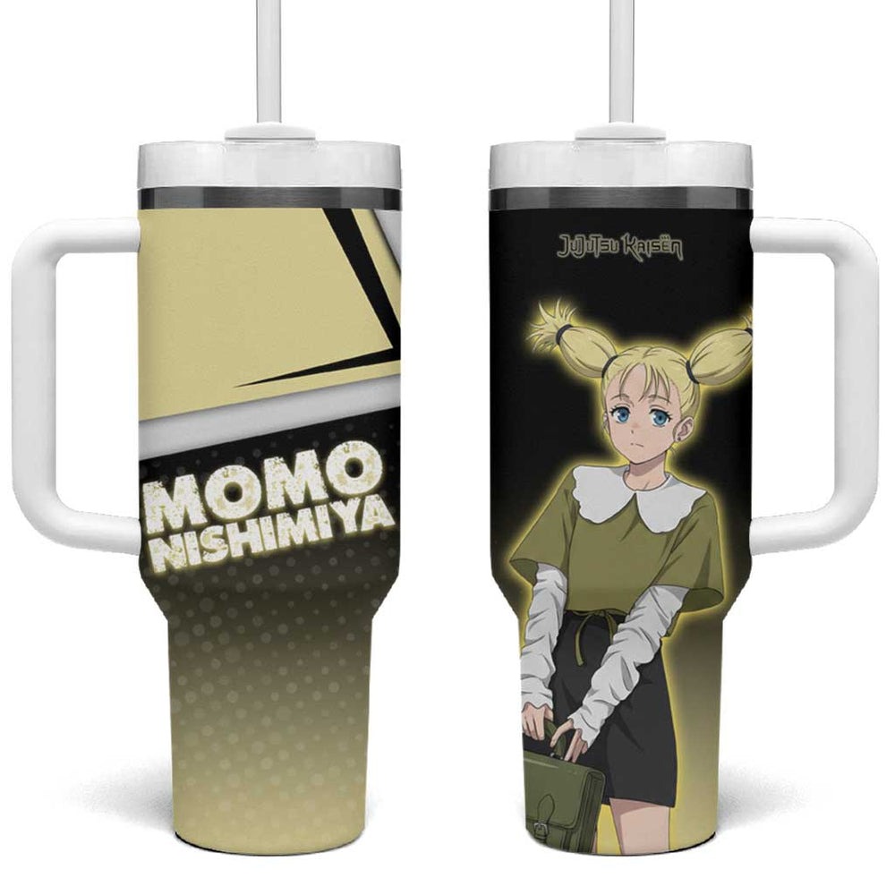 Momo Nishimiya Tumbler With Handle Soft Pastel Anime Style TS04 Momo Nishimiya Tumbler With Handle Soft Pastel Anime Style TS04