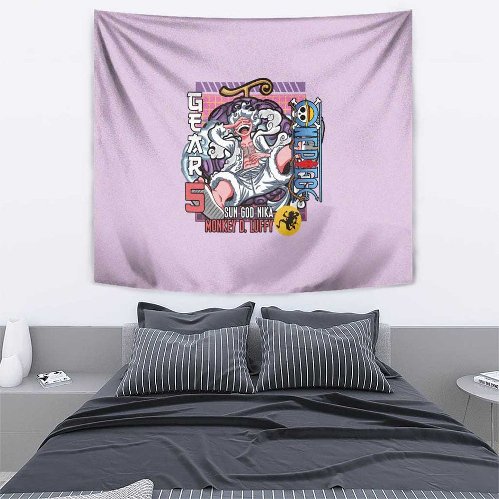 Monkey D. Luffy Gear 5 And Demon Fruit Nika - One Piece Tumbler With Handle Anime Style TS04