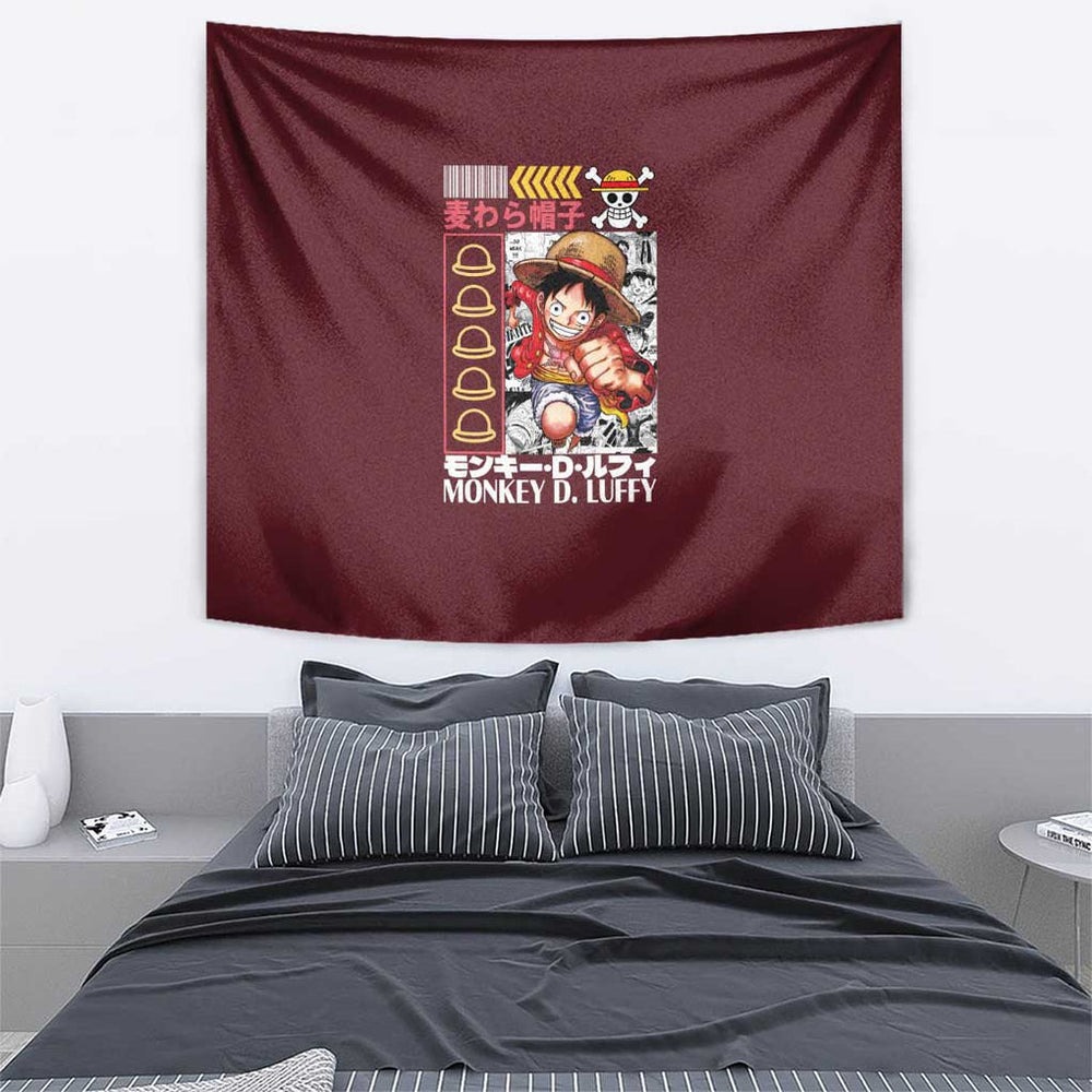 Monkey D. Luffy V2 One Piece Tapestry Anime Style TS04 Monkey D. Luffy V2 One Piece Tapestry Anime Style TS04