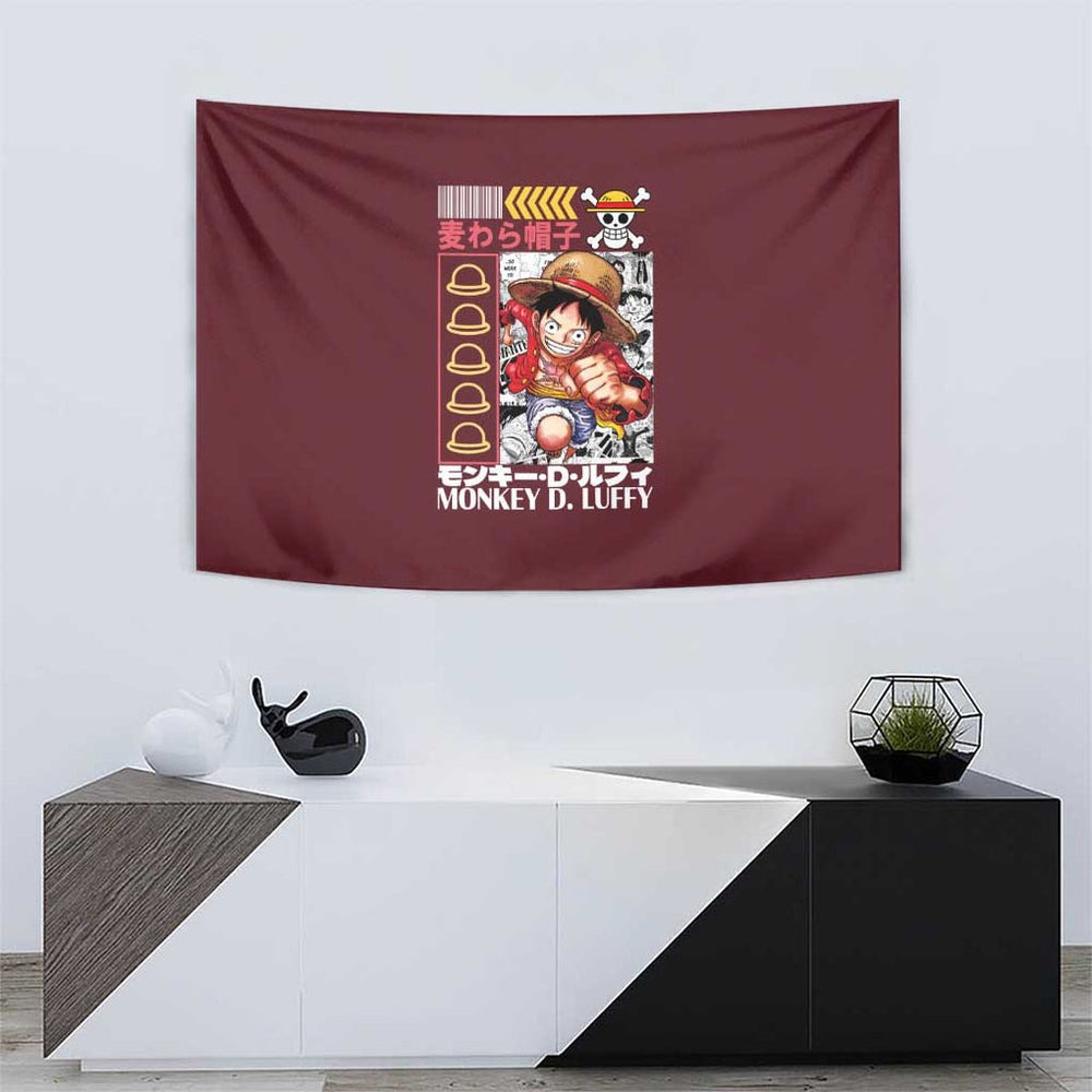 Monkey D. Luffy V2 One Piece Tapestry Anime Style TS04 Monkey D. Luffy V2 One Piece Tapestry Anime Style TS04